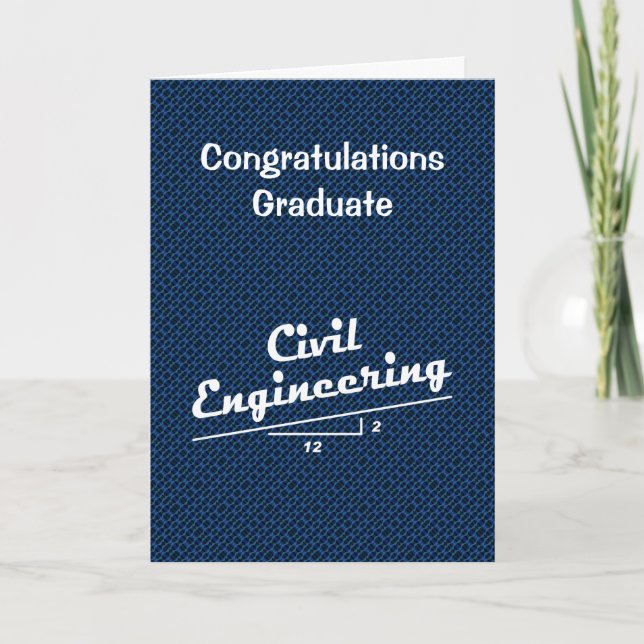 Tarjeta de graduación de Ingeniero Civil (Anverso)