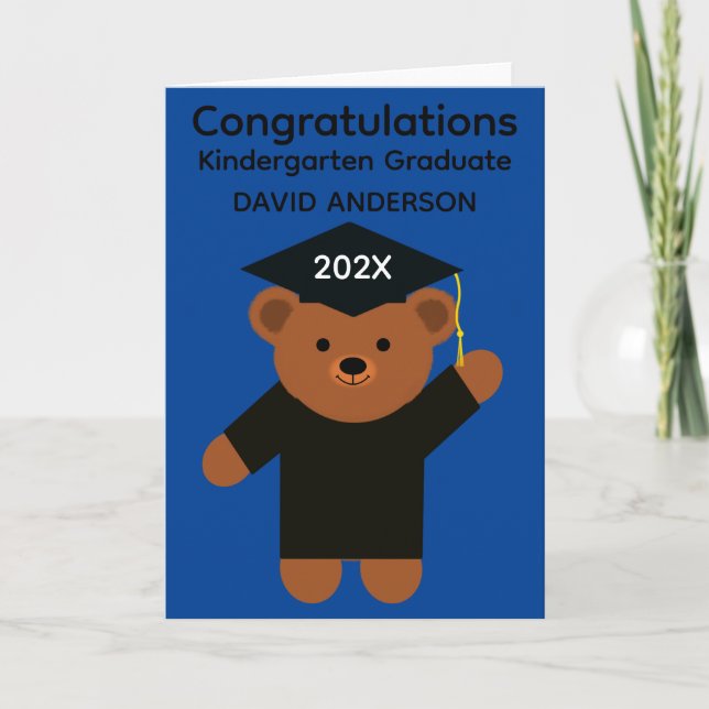 Tarjeta de graduación de jardín de infancia #2 (Anverso)