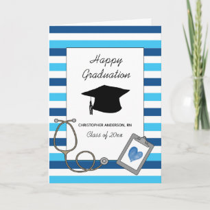 Tarjeta de graduación de la escuela de enfermería