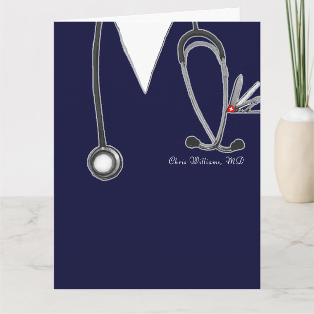 Tarjeta de graduación de la Escuela de Medicina Pe (Anverso)