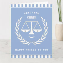 Tarjeta de graduación de la Facultad de Derecho