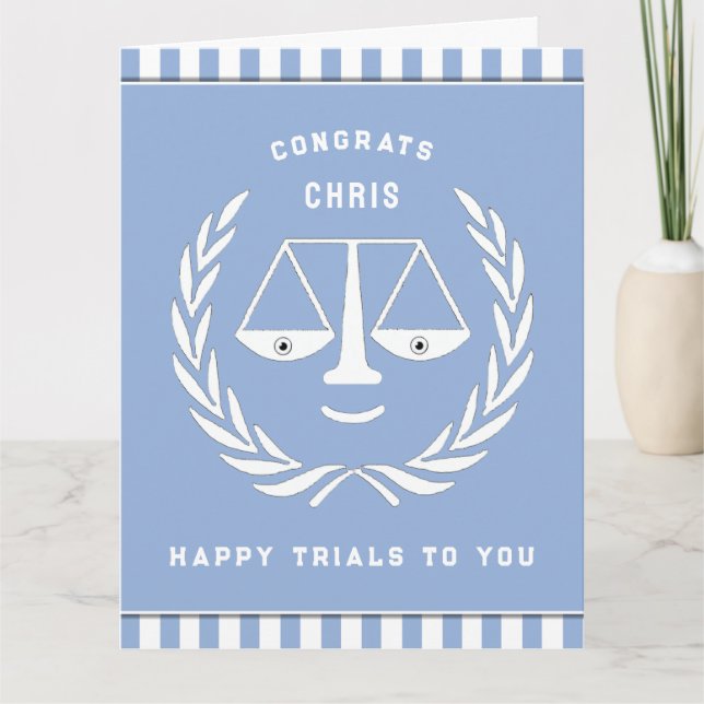 Tarjeta de graduación de la Facultad de Derecho (Anverso)