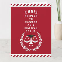 Tarjeta de graduación de la Facultad de Derecho