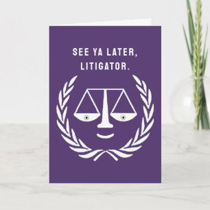 Tarjeta de graduación de la Facultad de Derecho