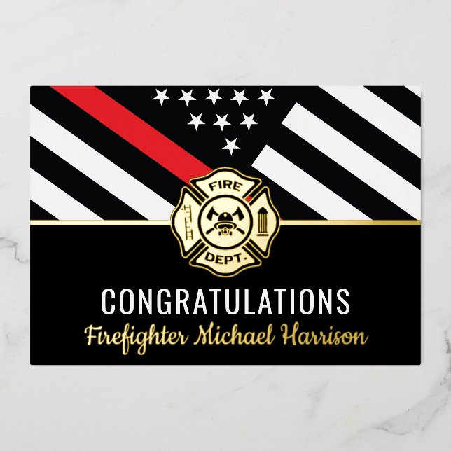 Tarjeta de graduación de la Línea Roja de la Acade (Anverso)