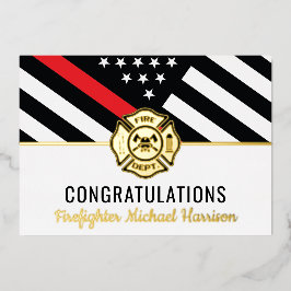 Tarjeta de graduación de la Línea Roja de la Acade