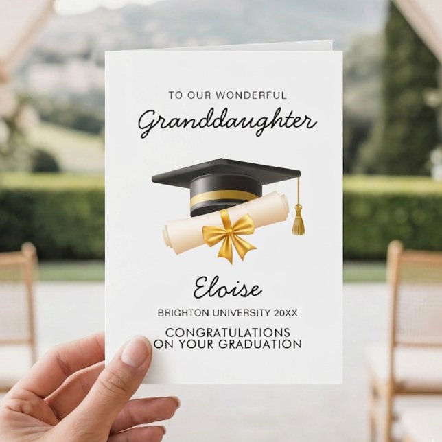 Tarjeta de Graduación de la Nieta (Subido por el creador)