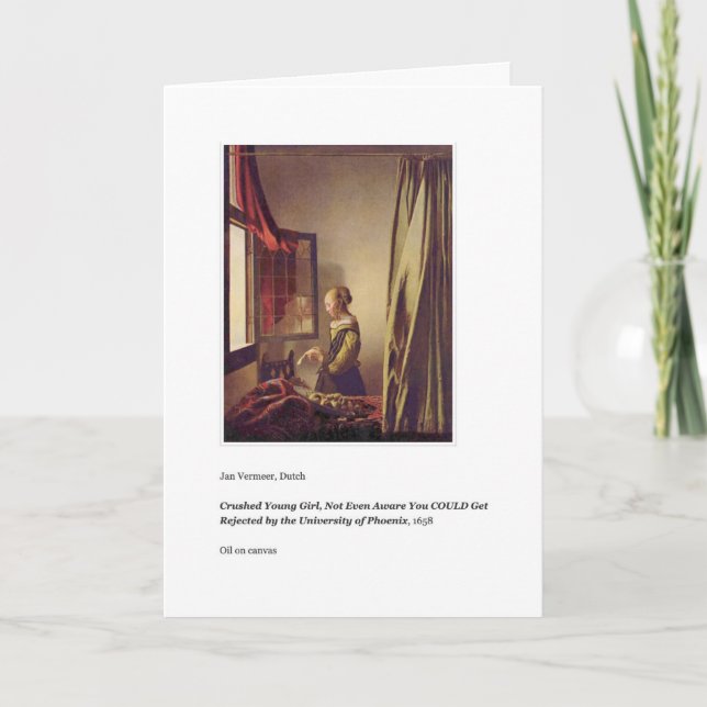 TARJETA DE GRADUACIÓN DE LA UNIVERSIDAD DE PHOENIX (Anverso)