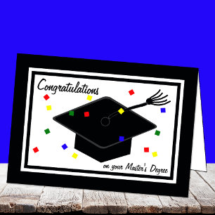 Tarjeta de graduación de máster