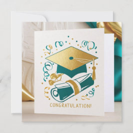 Tarjeta de graduación de moda