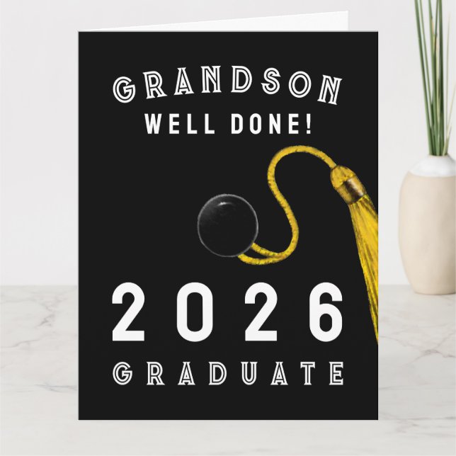Tarjeta de graduación de nieto 2026 (Anverso)