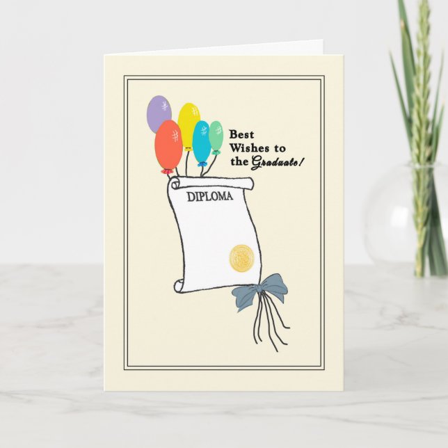 Tarjeta de graduación de secundaria (Anverso)