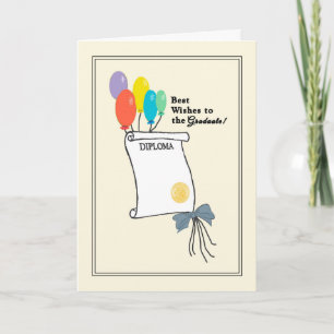 Tarjeta de graduación de secundaria