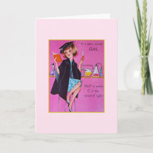 Tarjeta de graduación de vintage para la mayor de