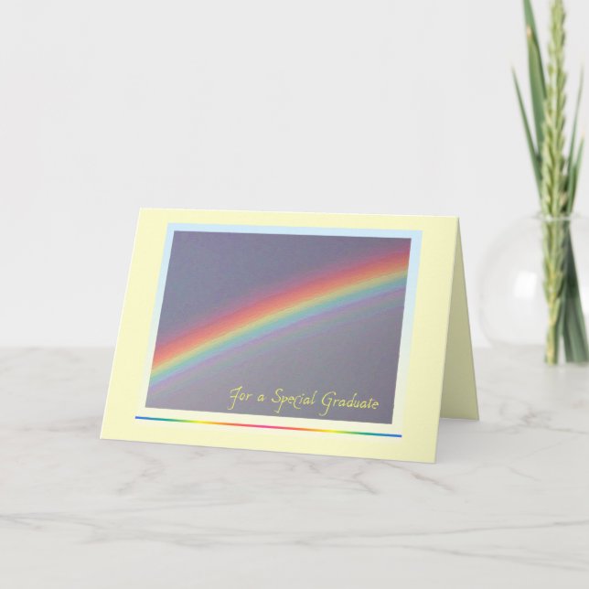 Tarjeta de graduación del arco iris (Anverso)