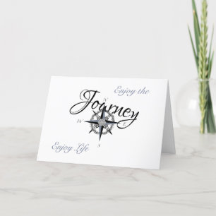 Tarjeta de graduación-Disfruta el viaje-Disfruta l