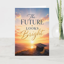 Tarjeta de Graduación: El Futuro se Ve Brillante