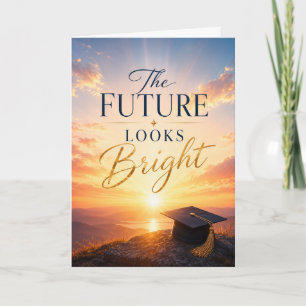 Tarjeta de Graduación: El Futuro se Ve Brillante