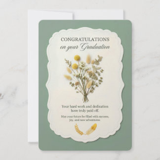 Tarjeta de Graduación Elegante: Felicitaciones
