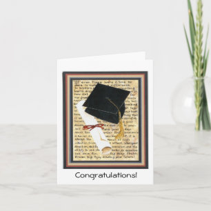Tarjeta de graduación, ¡felicitaciones!