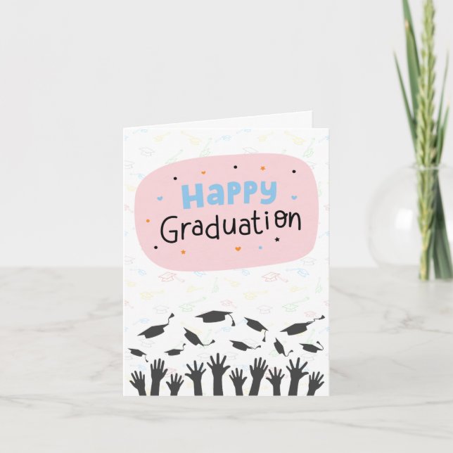 Tarjeta de graduación feliz (Anverso)