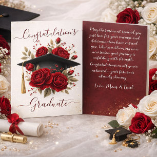 Tarjeta de Graduación Floral