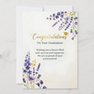 Tarjeta de Graduación Floral | Felicitaciones Mást
