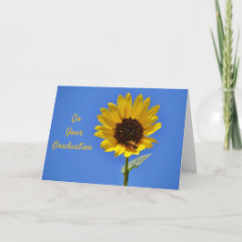 Tarjeta de graduación futura luminosa para abejas 