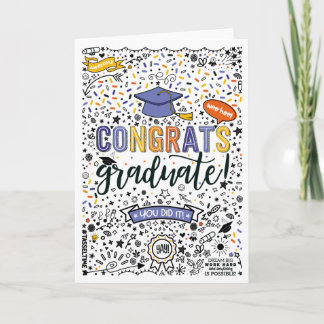 Tarjeta de graduación imprimible | Graduado de fel