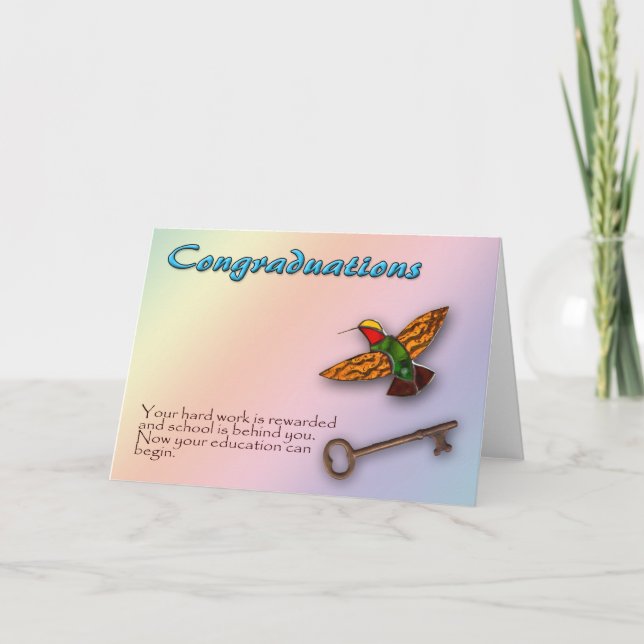 TARJETA DE GRADUACIÓN Nº 1 (Anverso)