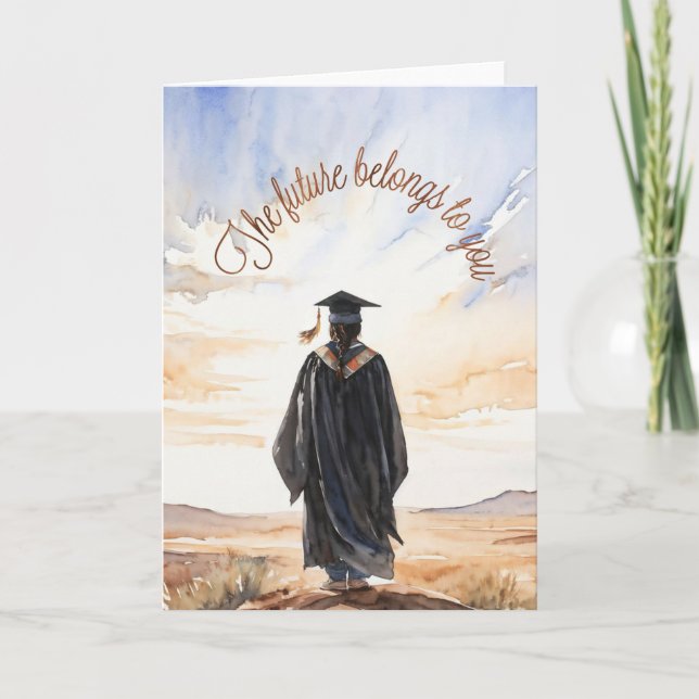Tarjeta de graduación nativa americana (Anverso)