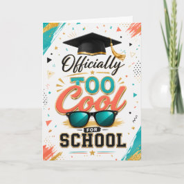 Tarjeta de Graduación Oficialmente Demasiado Genia