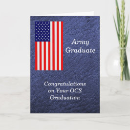 Tarjeta de graduación para el ejército de OCS