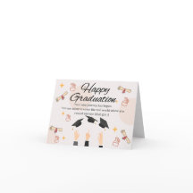 Tarjeta de graduación para graduado en ingeniería