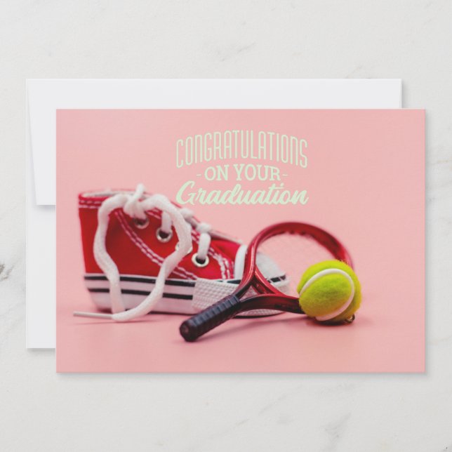 Tarjeta de graduación para jugador de tenis (Anverso)