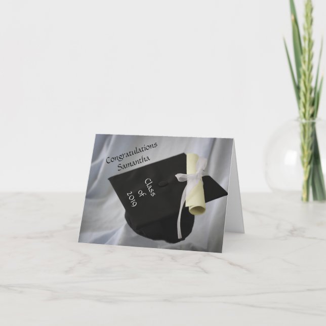 Tarjeta de graduación personalizada (Anverso)