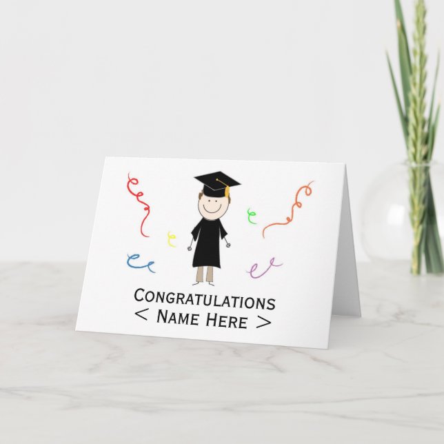 Tarjeta de graduación personalizada (Anverso)