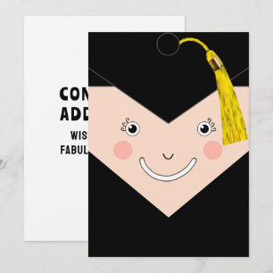 Tarjeta de graduación personalizada