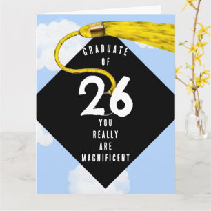 Tarjeta de graduación personalizada 2026
