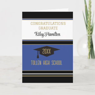 Tarjeta de graduación personalizada de felicitacio