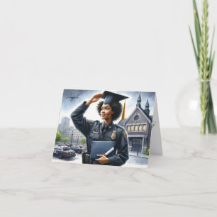 Tarjeta de graduación personalizada de la Academia