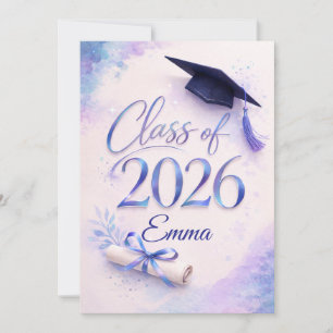 Tarjeta de Graduación Personalizada de la Clase de