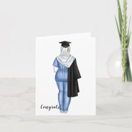 Tarjeta de graduación personalizada para enfermera