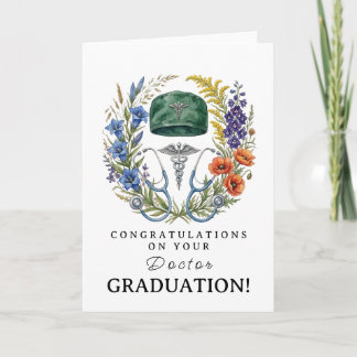Tarjeta de graduación personalizada para médico, e