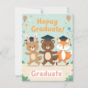 Tarjeta de graduación personalizada para niños