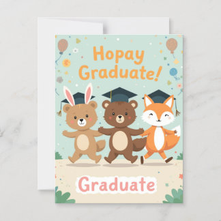 Tarjeta de graduación personalizada para niños