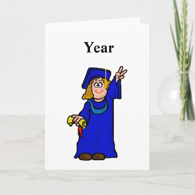Tarjeta de graduación - Personalizado de año Perso (Anverso)