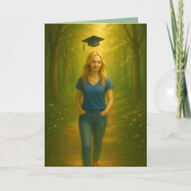 Tarjeta de graduación plegada personalizado Cabell (Anverso)