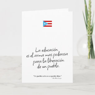 Tarjeta de Graduación Puertorriqueña – Saludo Bori