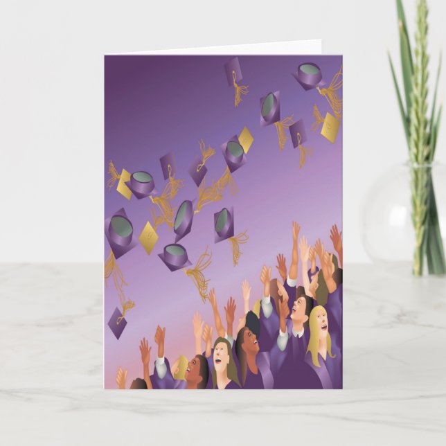 Tarjeta de graduación-púrpura (Anverso)